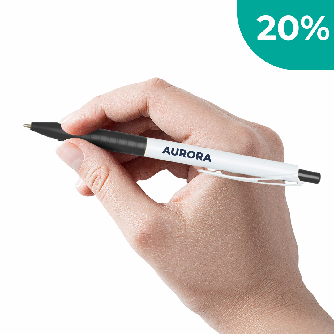 Caneta Em Plástico De Mola