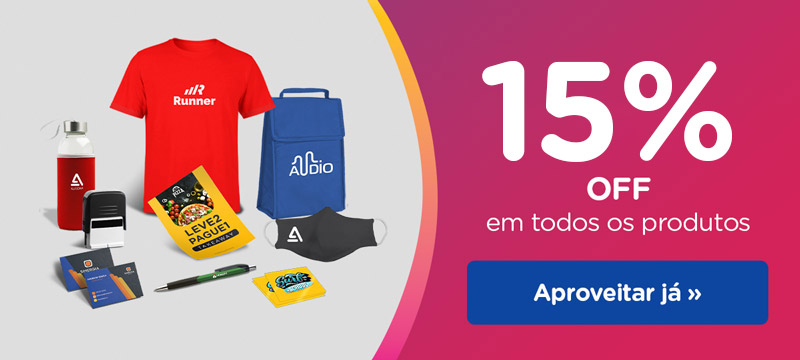 Oferta válida em todos os produtos só até amanhã